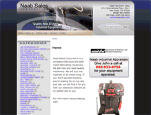 Tablet Screenshot of naabmachinery.com